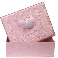Image of Ballerina Personalized Baby Keepsake Box - Large