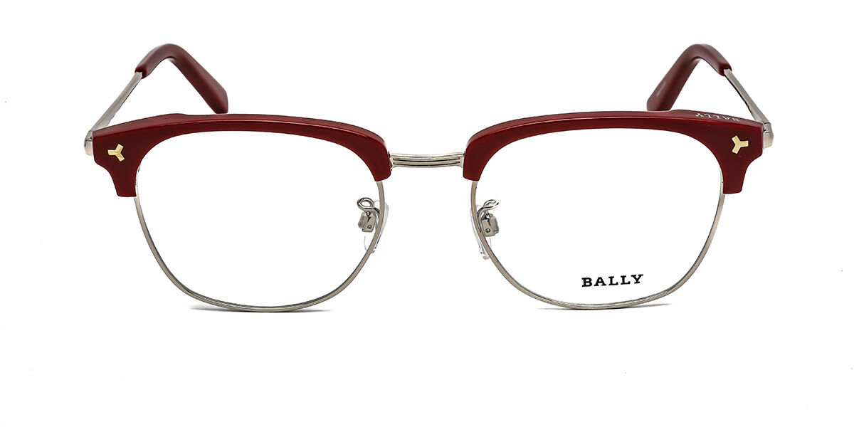 Image of Bally BY5007D Asian Fit 055 Óculos de Grau Vermelhos Masculino PRT