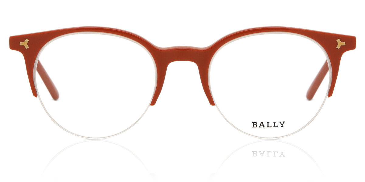 Image of Bally BY5018 042 Óculos de Grau Vinho Masculino PRT