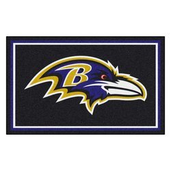 Image of Baltimore Ravens Floor Rug - 4x6