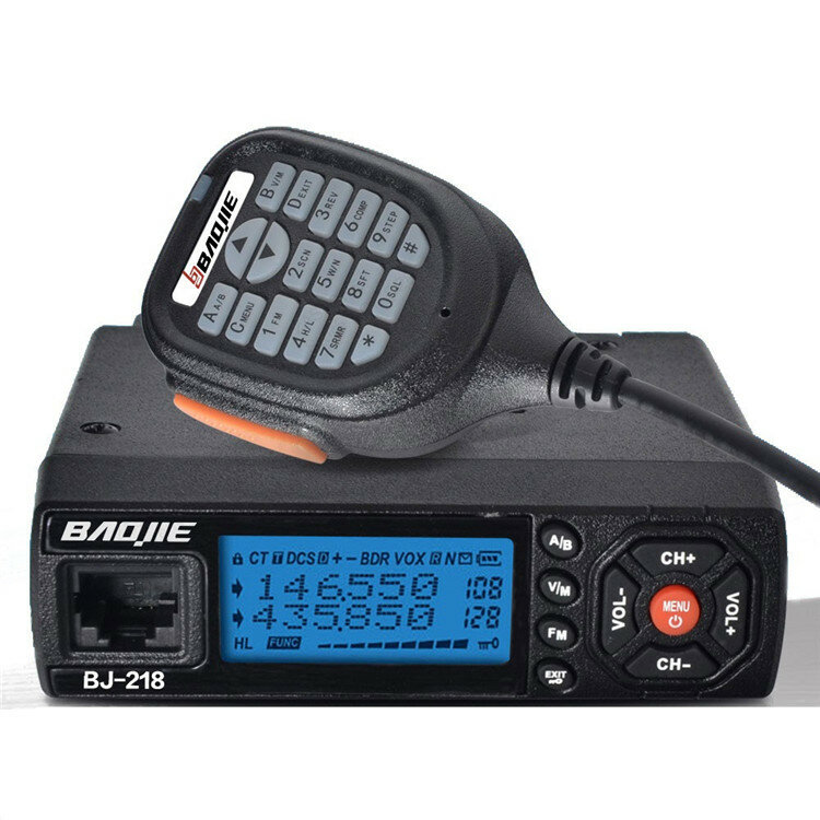 Image of BaoJie BJ-218 25W Mobile Radio VHF UHF 136-174 400-470MHz Ham Radio Car Walkie Talkie Long Range