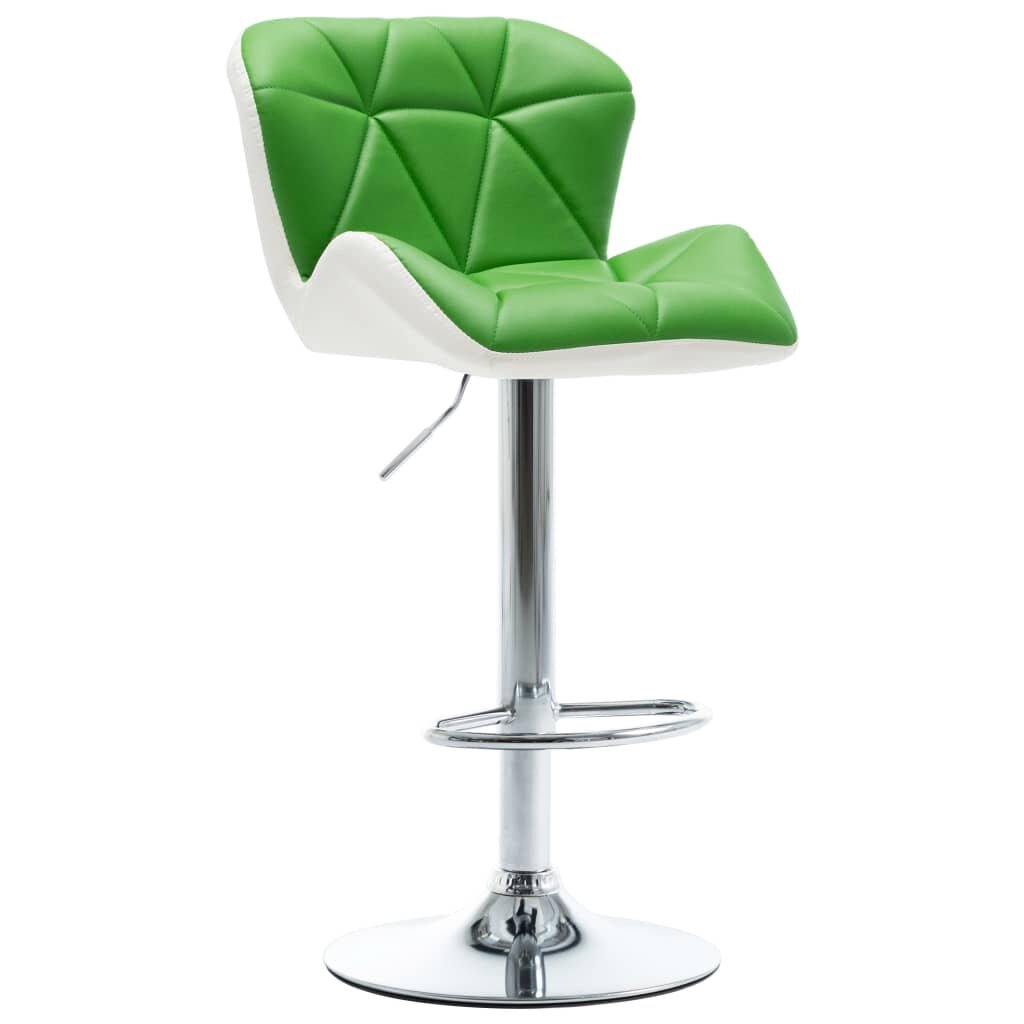 Image of Bar Stool Green Faux Leather