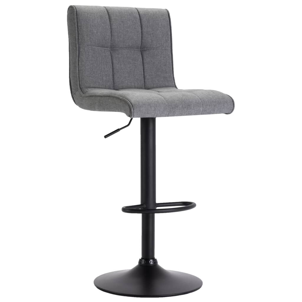 Image of Bar Stool Light Gray Fabric