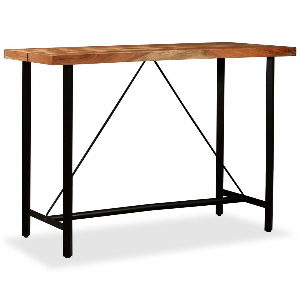 Image of Bar Table Solid Acacia Wood 59"x276"x421"