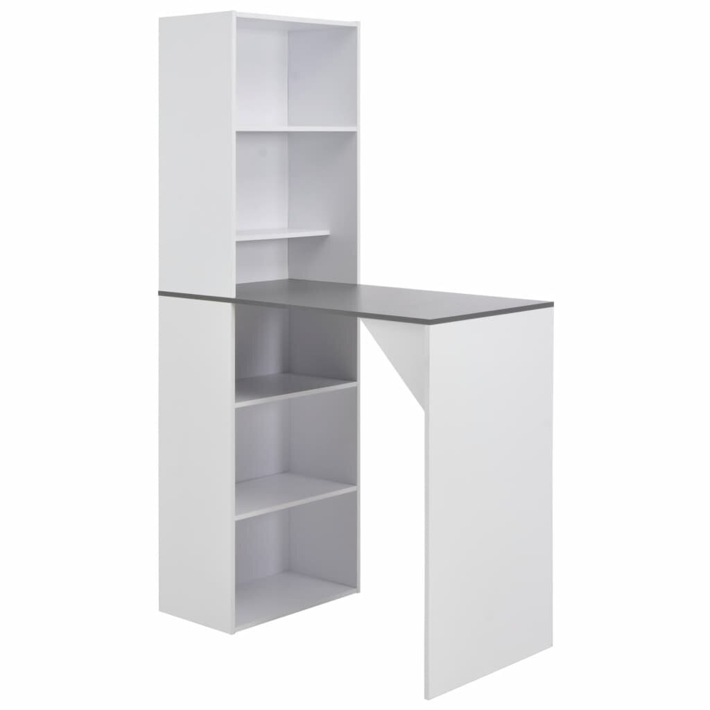 Image of Bar Table with Cabinet White 4528"x2323"x7874"