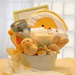 Image of Bath Time Baby Gift Basket - Small