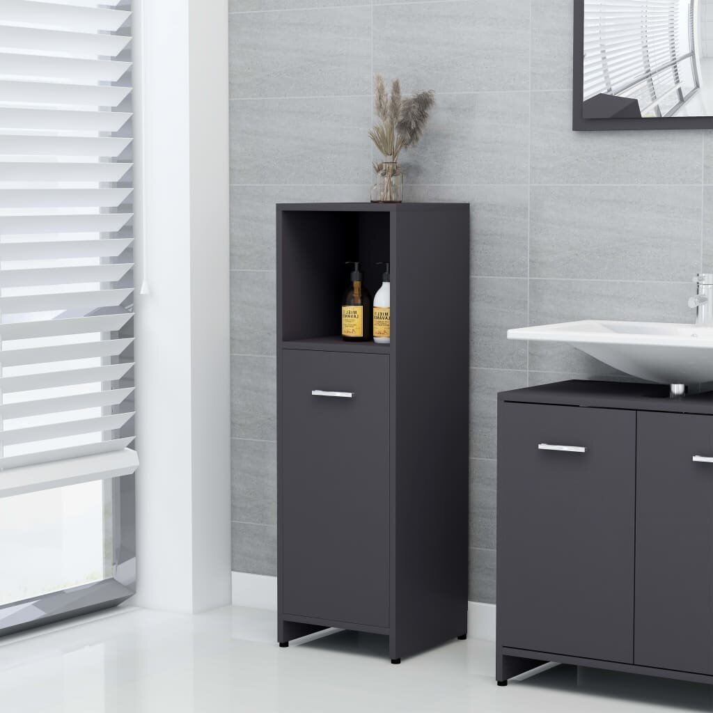 Image of Bathroom Cabinet Gray 118"x118"x374" Chipboard