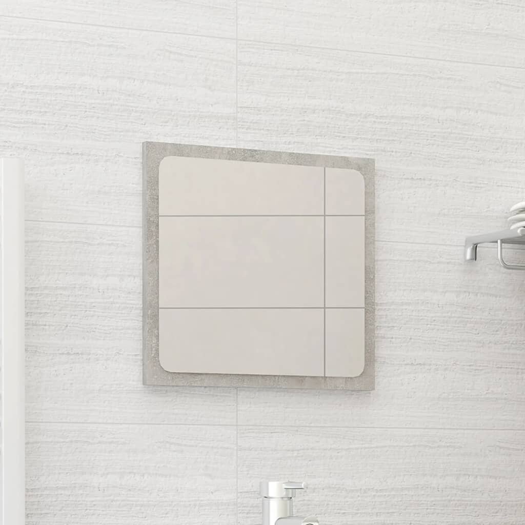 Image of Bathroom Mirror Concrete Gray 157"x06"x146" Chipboard