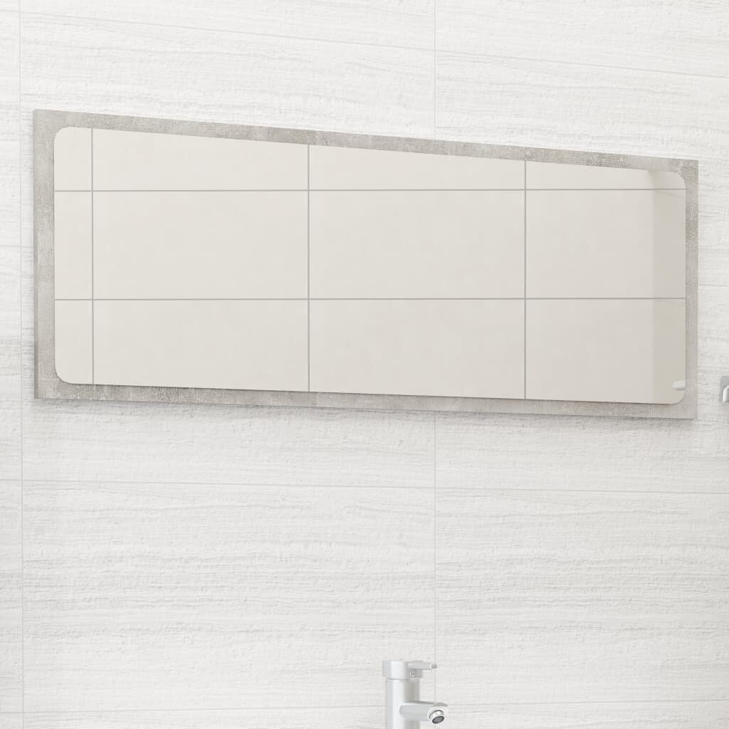 Image of Bathroom Mirror Concrete Gray 354"x06"x146" Chipboard