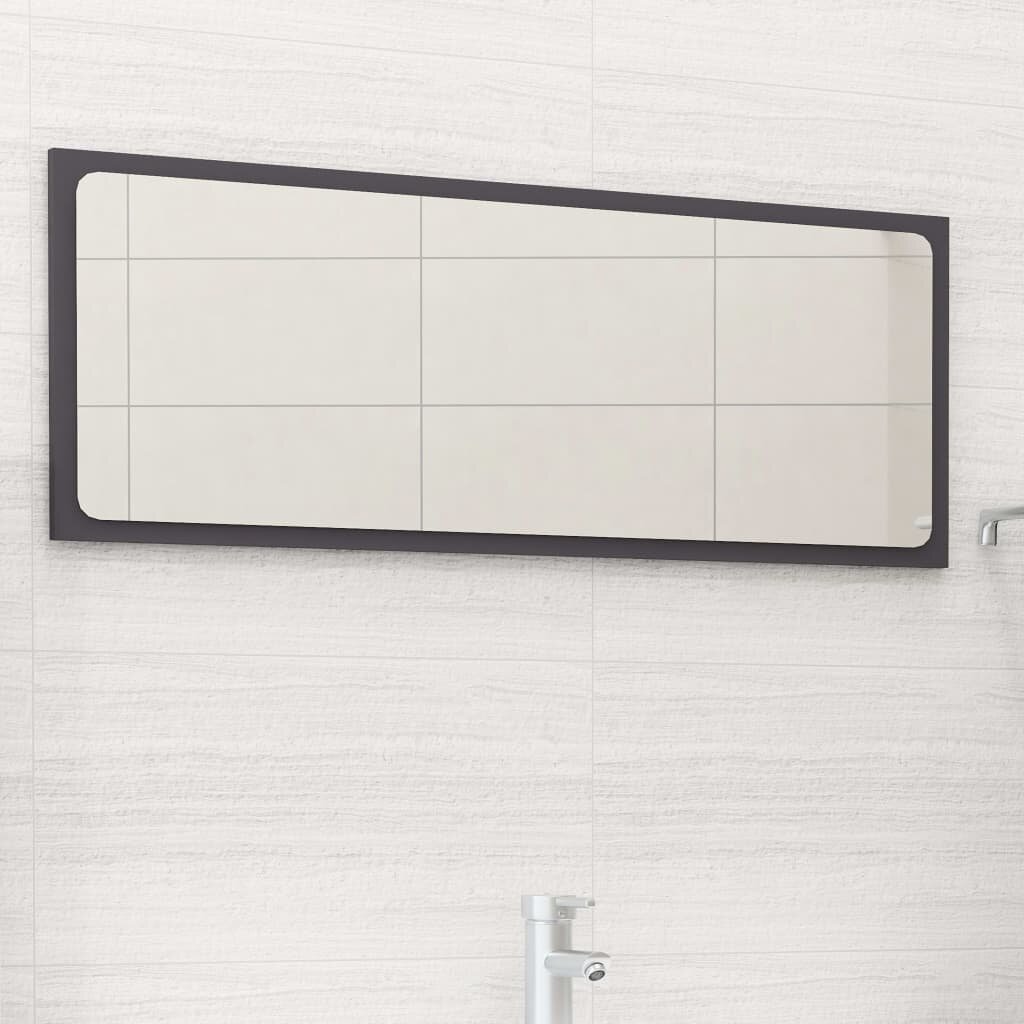 Image of Bathroom Mirror Gray 354"x06"x146" Chipboard