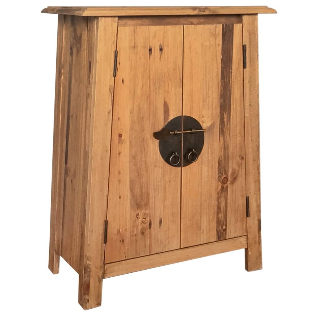 Image of Bathroom Side Cabinet Solid Recycled Pinewood 232"x126"x315"