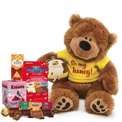 Image of Be My Honey Bear & Chocolates Gift Set