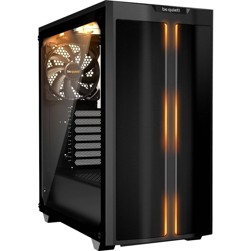 Image of BeQuiet PURE BASE 500DX Midi tower PC casing Black 3 built-in fans Built-in lighting Window Dust filter