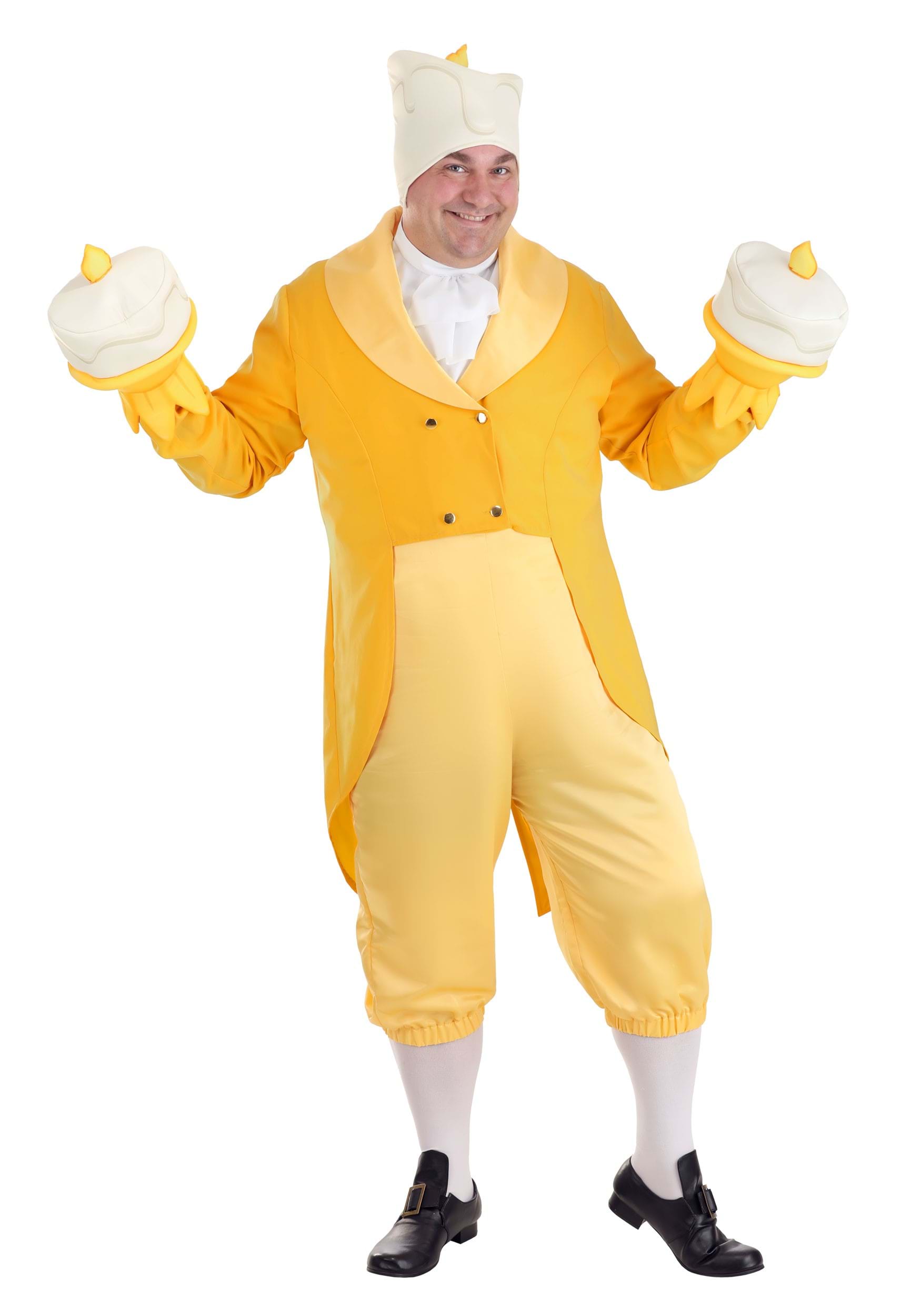 Image of Beauty and the Beast Plus Size Lumiere Costume for Men ID FUN2308PL-3X