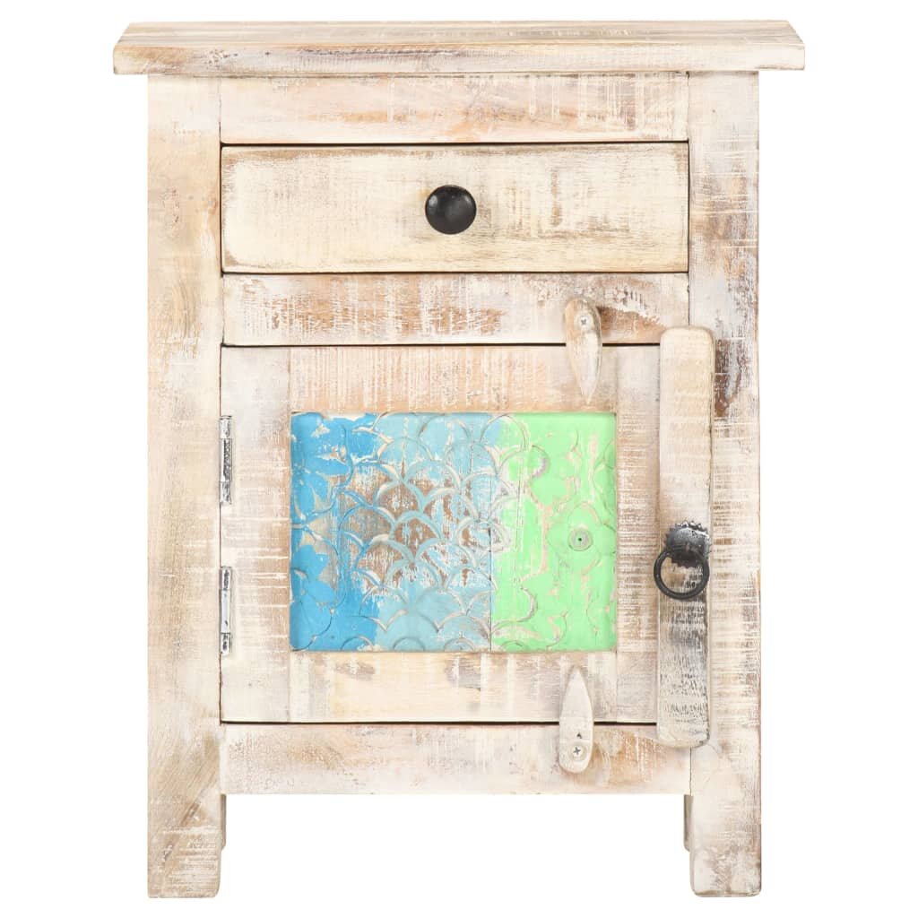 Image of Bedside Cabinet 157"x118"x197" Rough Acacia Wood