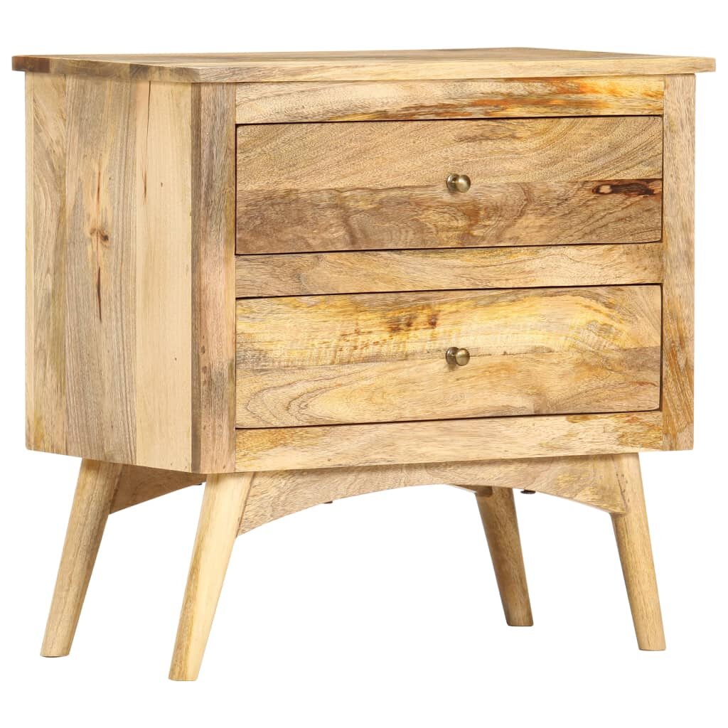 Image of Bedside Cabinet 256"x138"x236"Solid Mango Wood