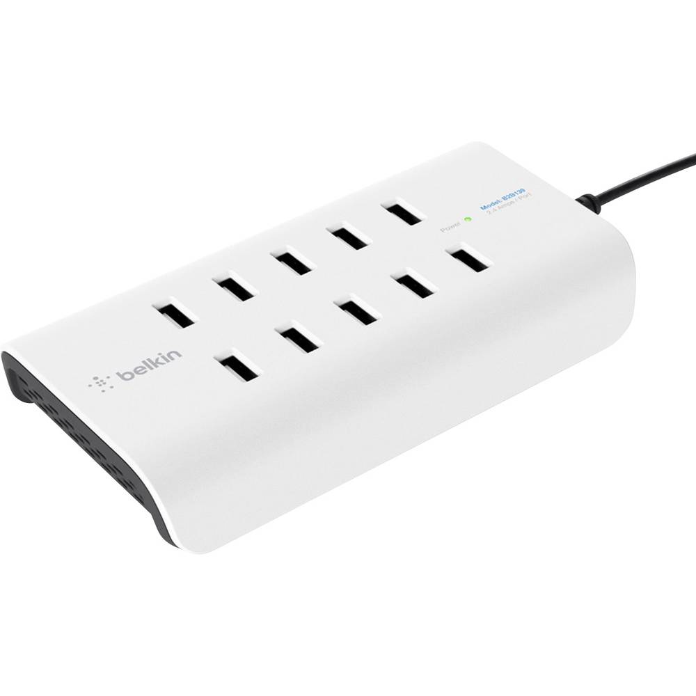 Image of Belkin RockStar USB charging station 120 W Mains socket Max output current 24000 mA No of outputs: 10 x USB