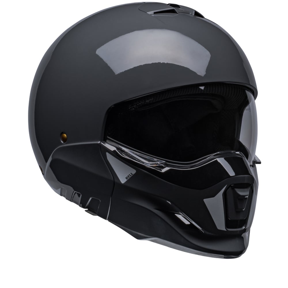 Image of Bell Broozer Duplet Solid Gloss Nardo Gray Modular Helmet Größe S