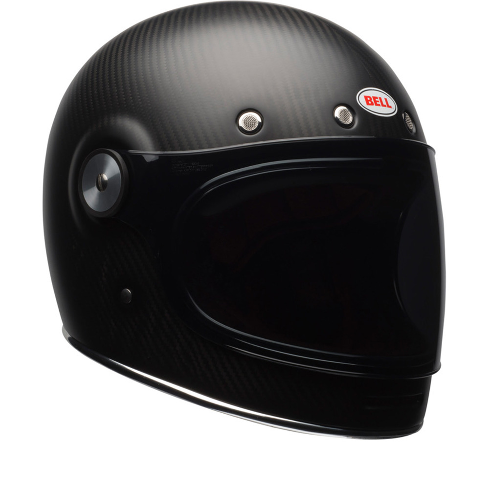 Image of Bell Bullitt Carbon Solid Matte Black Carbon Full Face Helmet Size XS EN