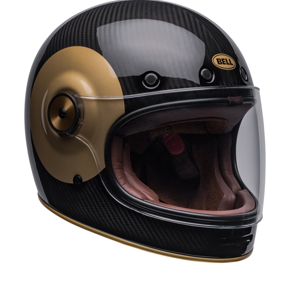 Image of Bell Bullitt Carbon Tt Black Gold Full Face Helmet Talla S