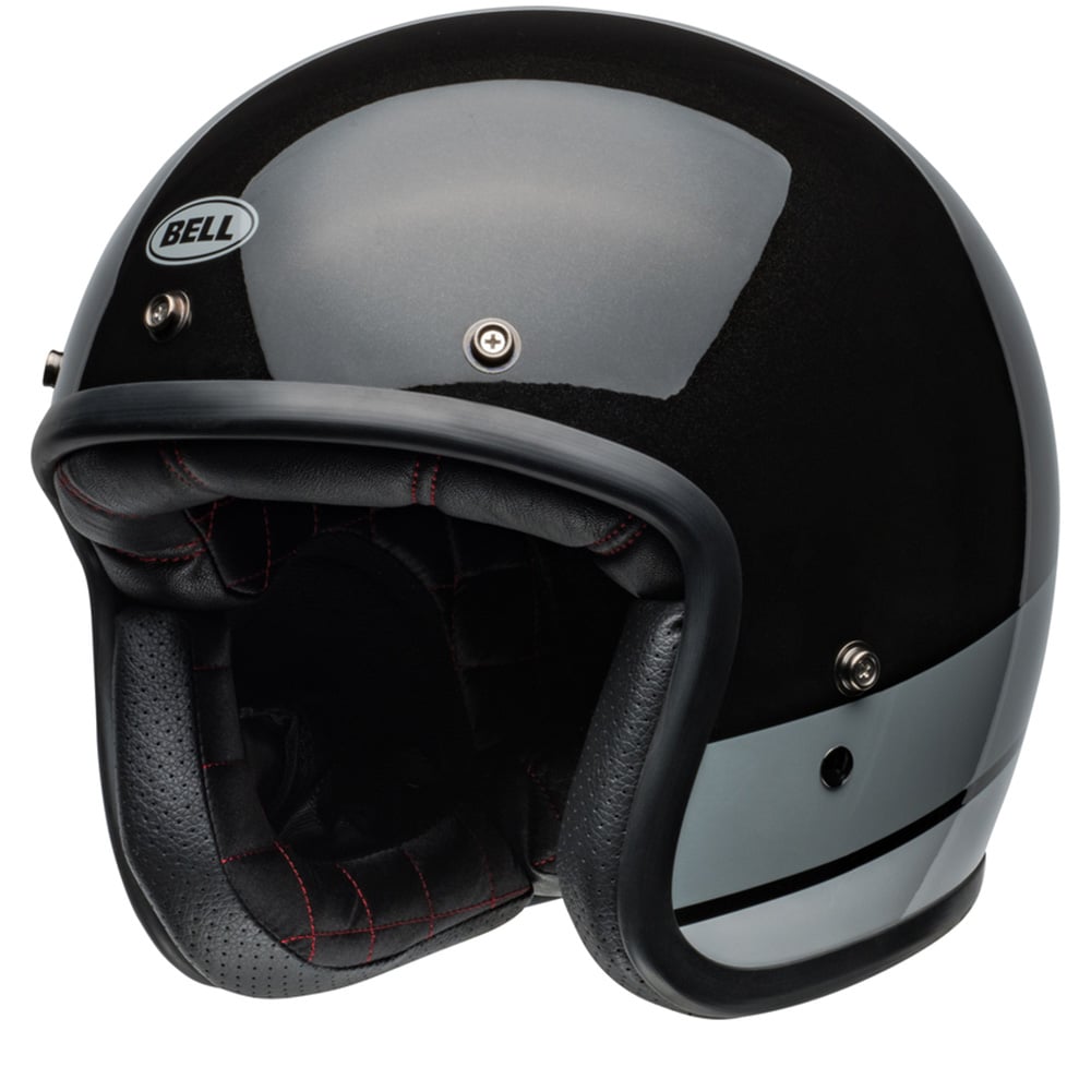 Image of Bell Custom 500 Black Flake Jet Helmet Größe M