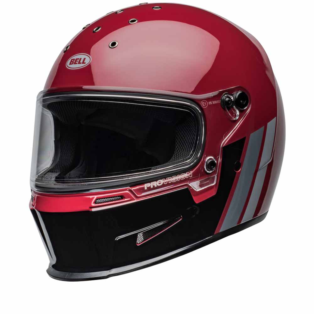 Image of Bell Eliminator Brick Red Black Full Face Helmet Größe XL