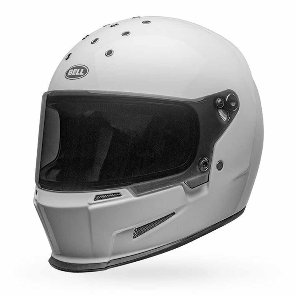 Image of Bell Eliminator White Full Face Helmet Size L ID 196178188692