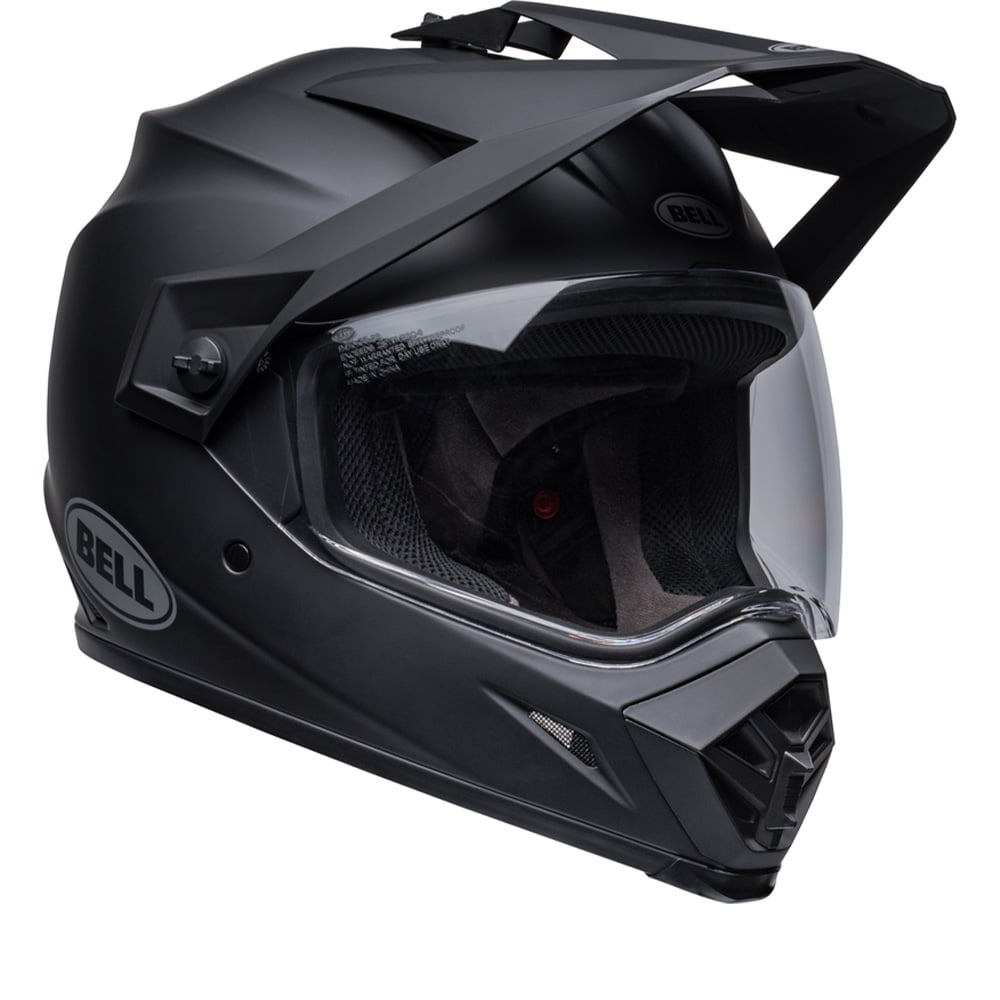 Image of Bell MX-9 Adventure MIPS Solid Matte Black ECE 2206 Adventure Helmet Talla S