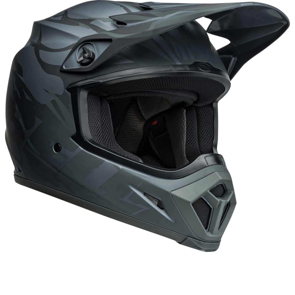 Image of Bell MX-9 MIPS Decay Matte Black Full Face Helmet Size L ID 196178102841