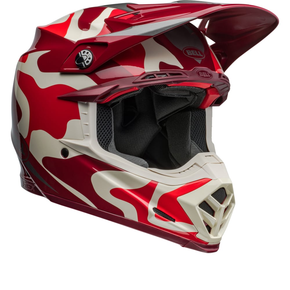 Image of Bell Moto-9S Flex Mechant Red Offroad Helmet Talla XL