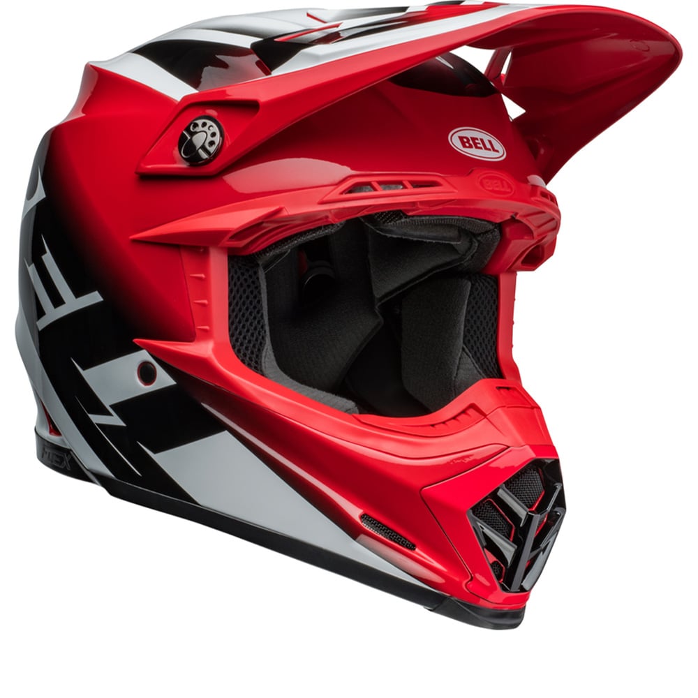 Image of Bell Moto-9S Flex Rail Red Offroad Helmet Talla XL