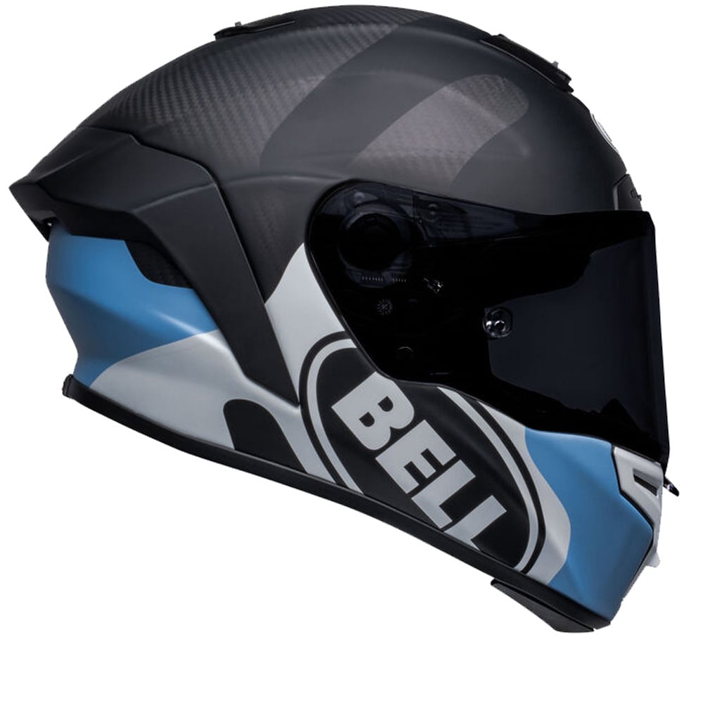 Image of Bell Race Star DLX Flex Hello Cousteau Algae Replica Matte Black Blue Full Face Helmet Size S EN
