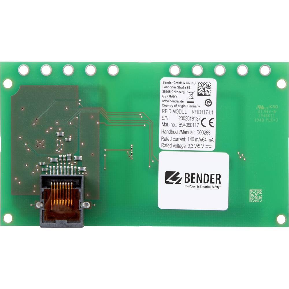 Image of Bender RFID117-L1 eMobility RFID card reader