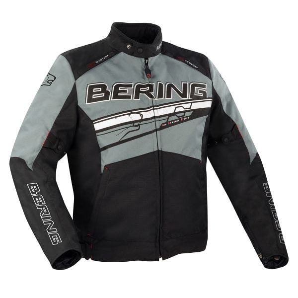 Image of Bering Bario Chaqueta Motorista Negro Gris Blanco Talla L