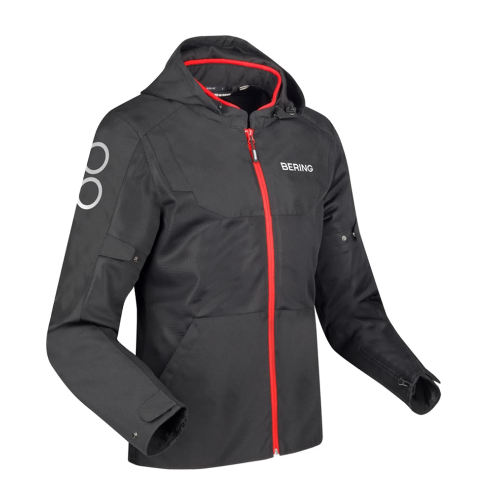 Image of Bering Profil Jacket Black Red Size L ID 3660815187869