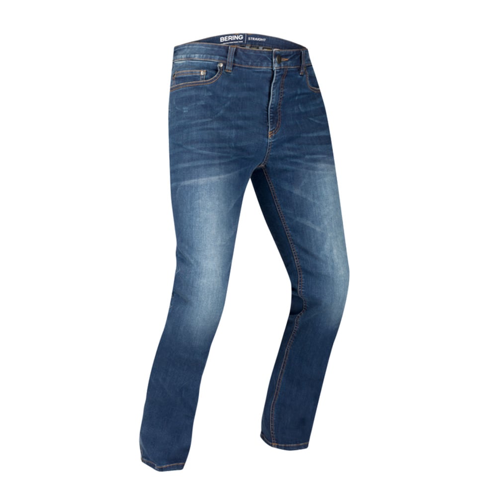 Image of Bering Trust Straight Pants Blue Washed Size S EN