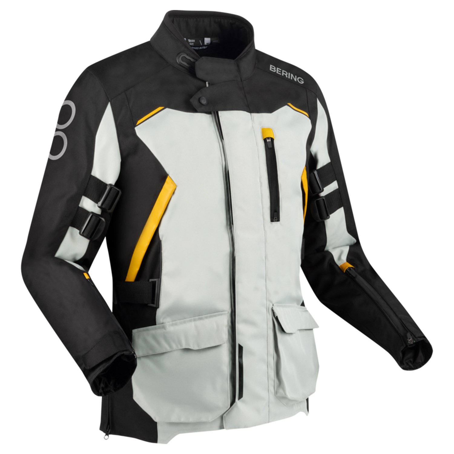 Image of Bering Zephyr Jacket Black Grey Yellow Size S EN