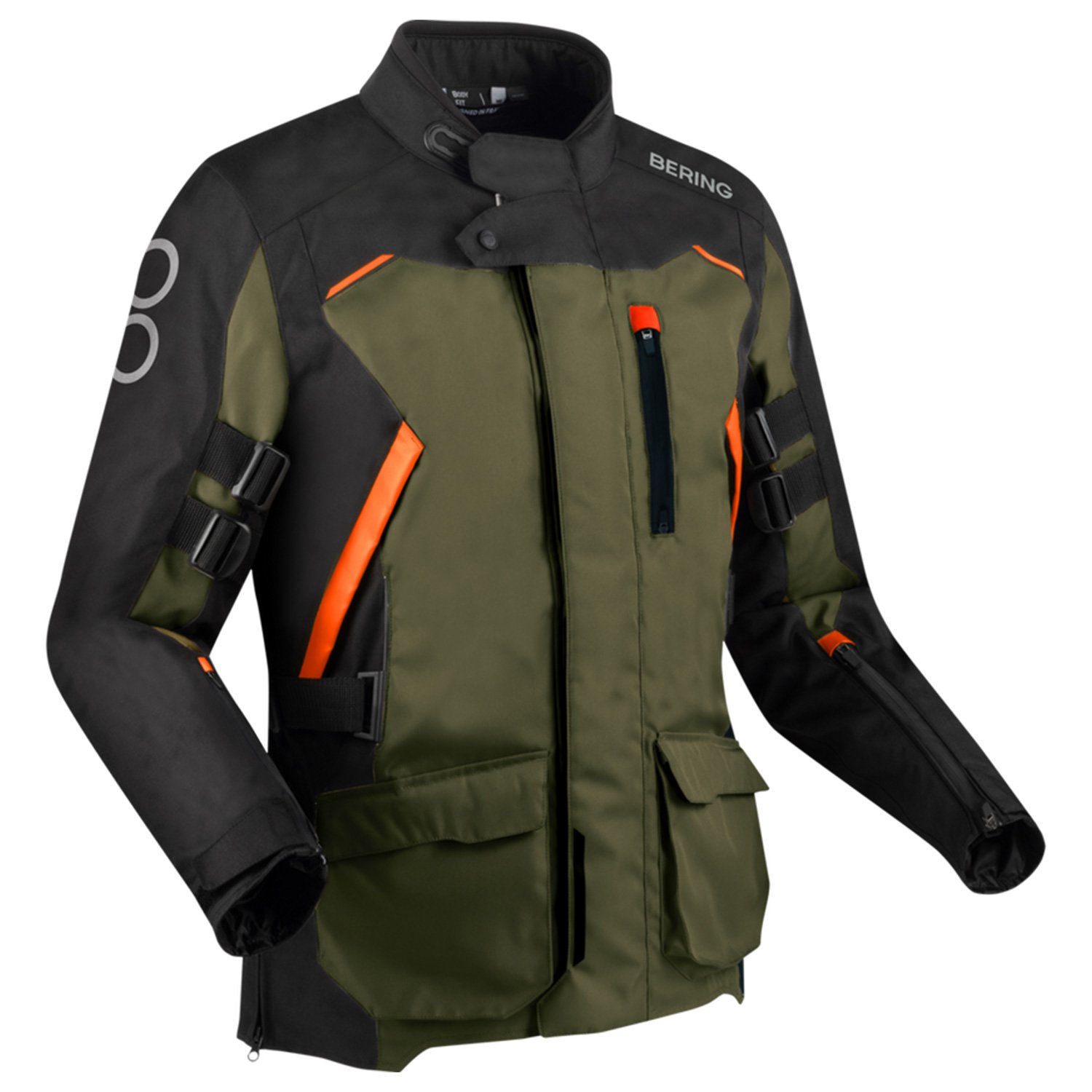 Image of Bering Zephyr Jacket Black Khaki Orange Size 4XL ID 3660815180990