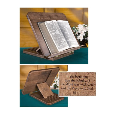 Image of Bible Stand with Silk-Screened Verse