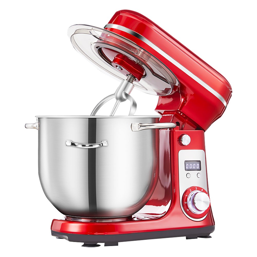 Image of BioloMix BM601 1200W Kitchen Food Stand Mixer Red