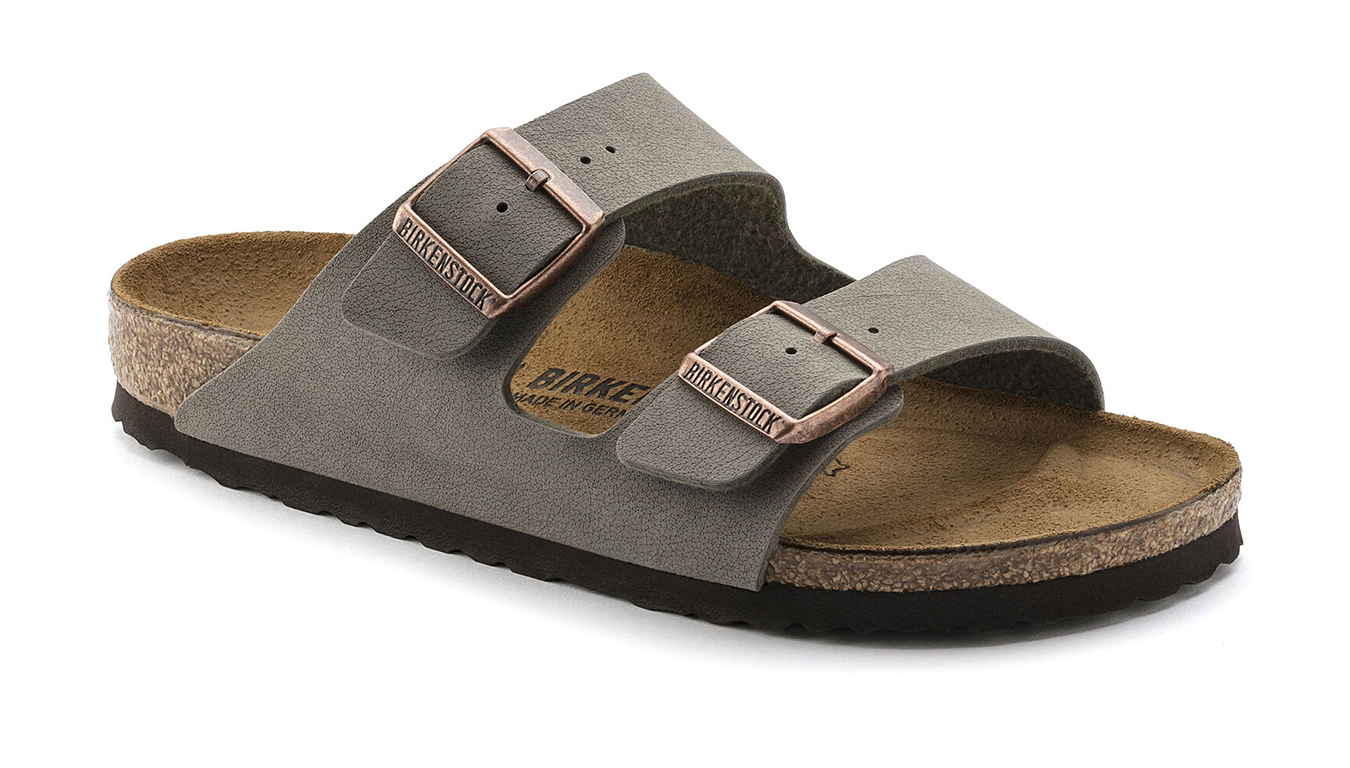 Image of Birkenstock Arizona BF Nubuck Stone Regular Fit FR