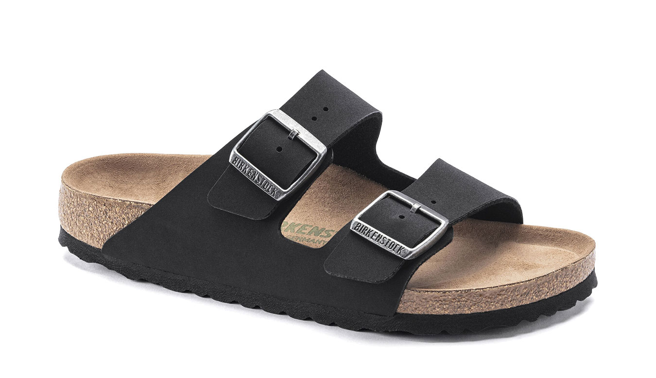 Image of Birkenstock Arizona BFBC Earthy Vegan Black Regular Fit DE