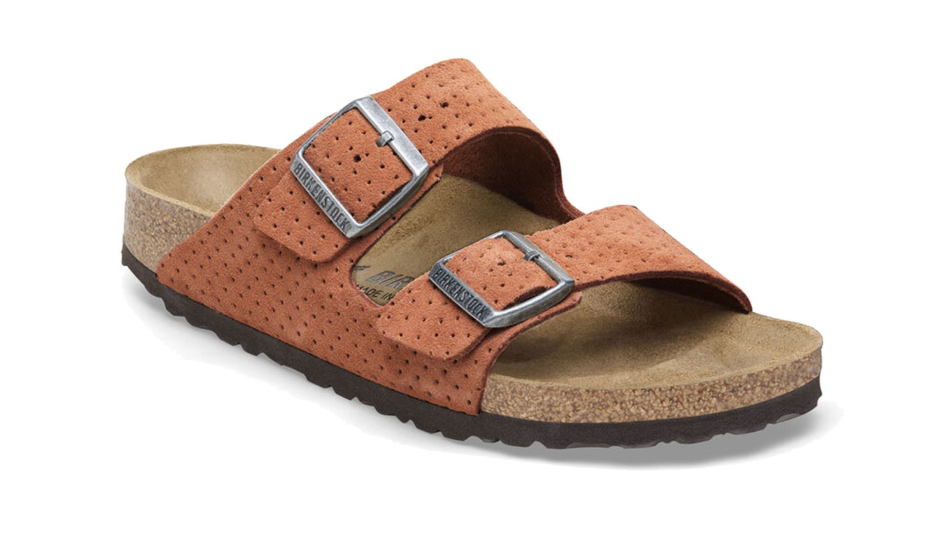 Image of Birkenstock Arizona BS Suede Embossed Narrow Fit HU