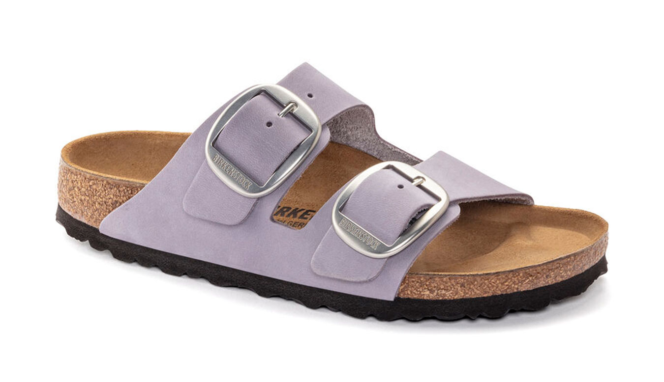 Image of Birkenstock Arizona Big Buckle Nubuck Leather Regular Fit DE