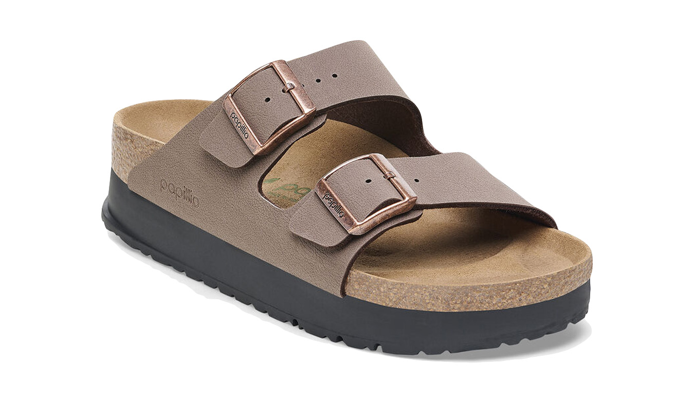 Image of Birkenstock Arizona Flex Platform Birko-Flor Narrow Fit CZ