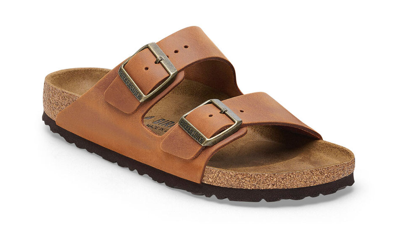 Image of Birkenstock Arizona Natural Leather Oiled Narrow Fit FR