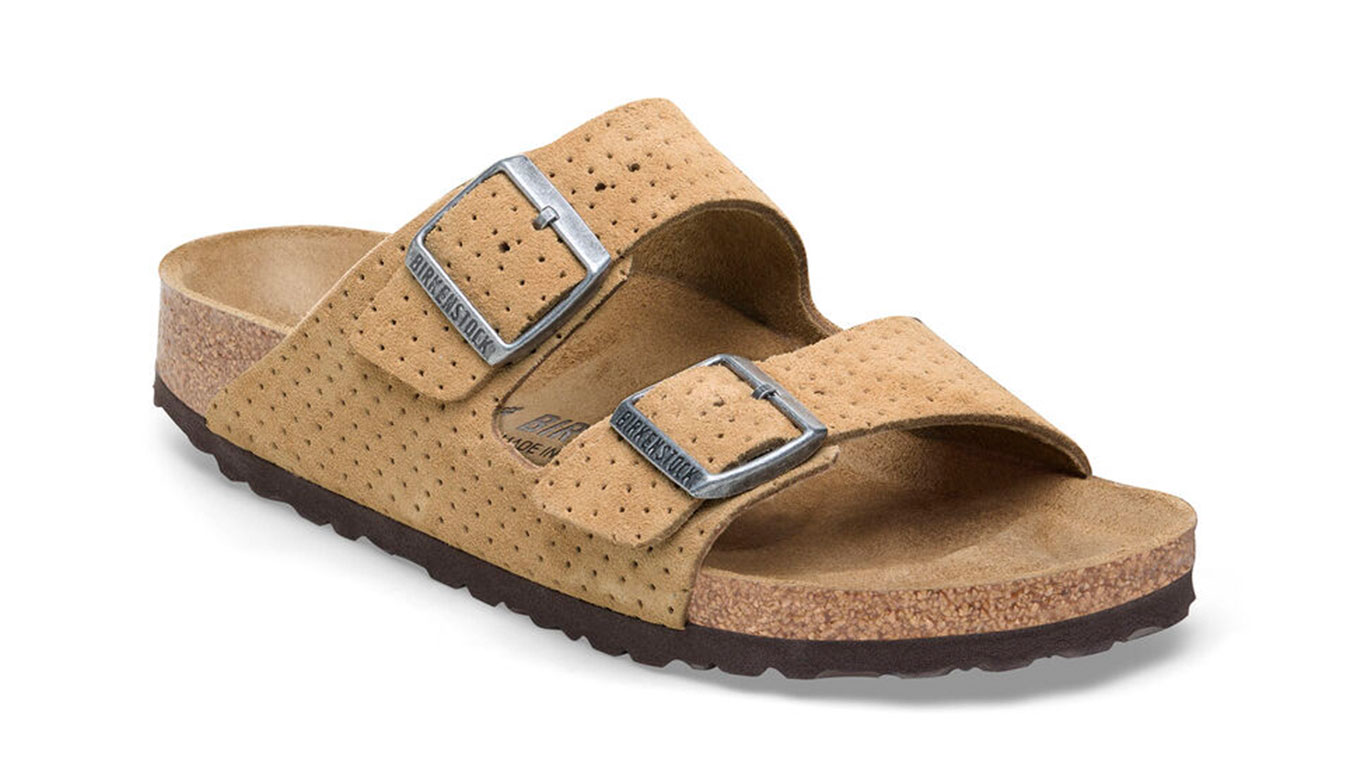 Image of Birkenstock Arizona Suede Embossed Narrow Fit SK