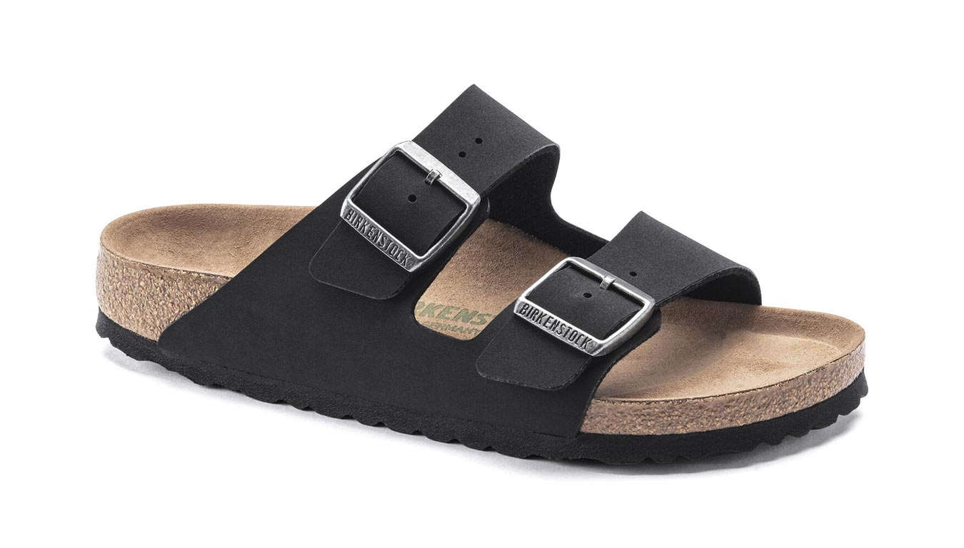 Image of Birkenstock Arizona Vegan Birko-Flor Nubuck Narrow Fit FR