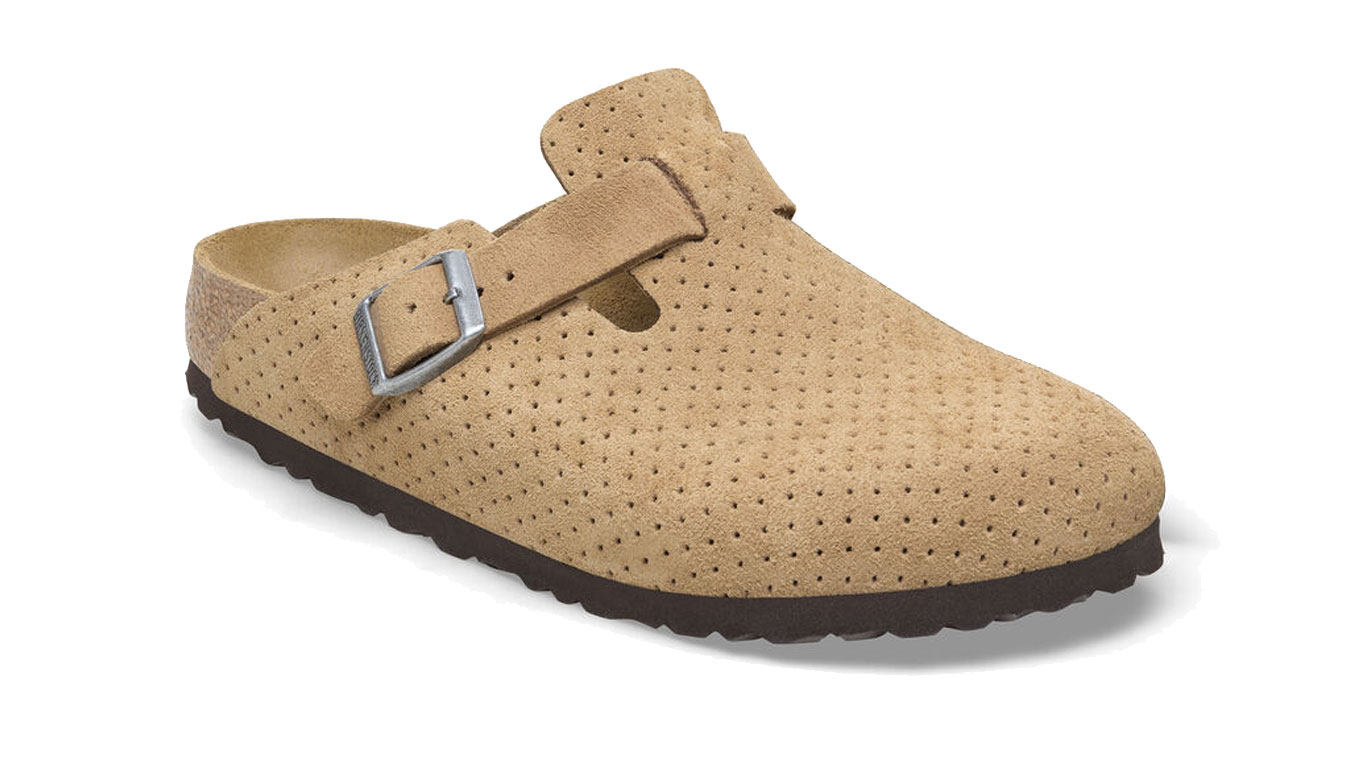 Image of Birkenstock Boston BS Suede Embossed Regular Fit US