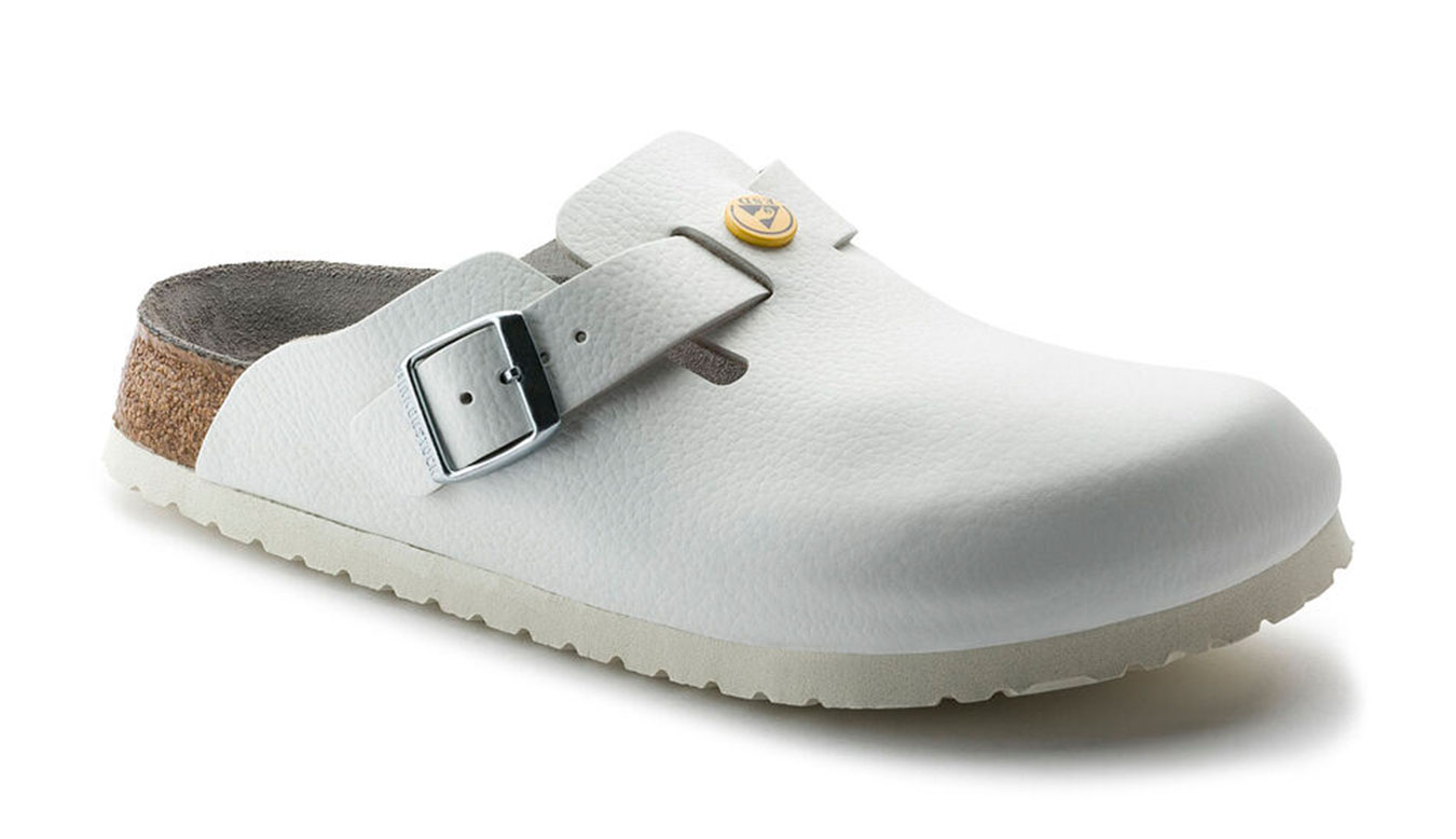 Image of Birkenstock Boston ESD Natural Leather Regular Fit ESP